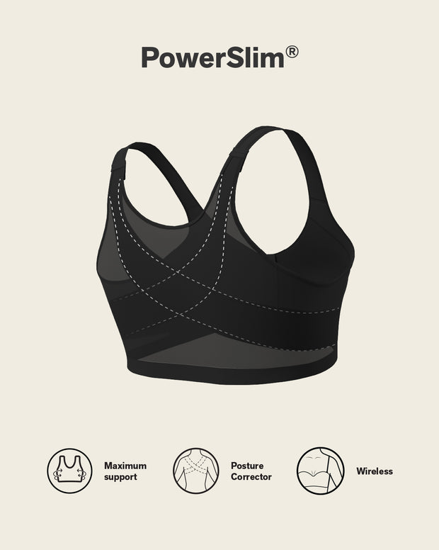 Multi/functional back support posture corrector wireless bra