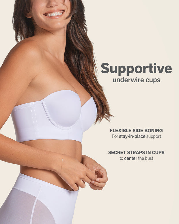 Bra 360: strapless longline contouring bra
