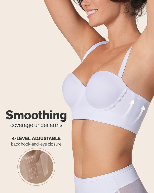 Bra 360: strapless longline contouring bra