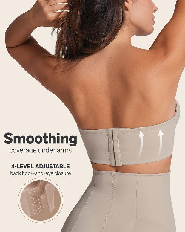 Bra 360: strapless longline contouring bra