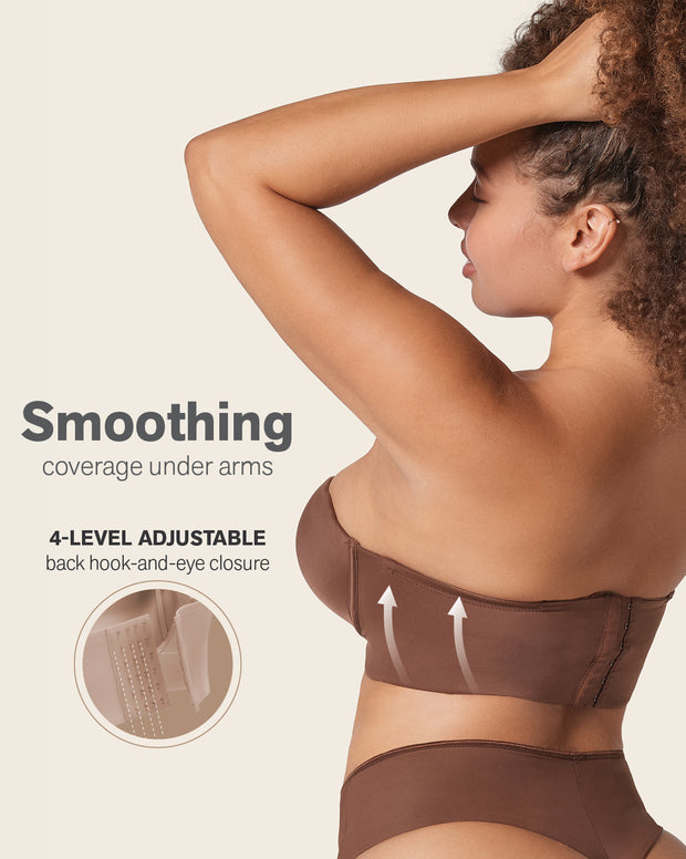 Bra 360: strapless longline contouring bra