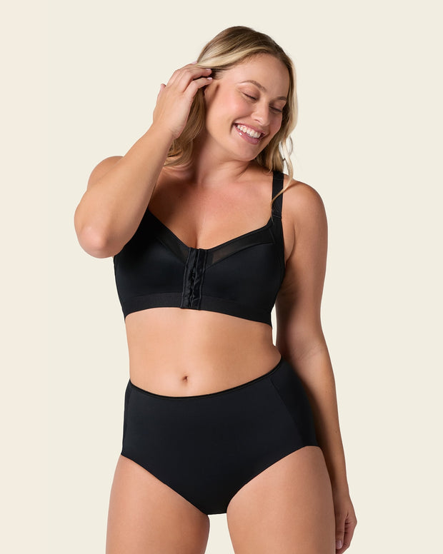 Comfortable posture corrector bra with contour cups - multi/benefit
