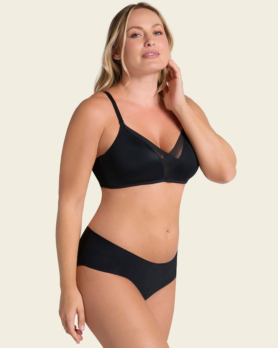 No ride-up seamless hiphugger panty