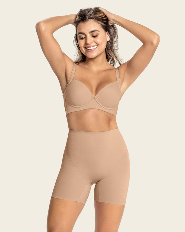 Undetectable padded butt lifter shaper short
