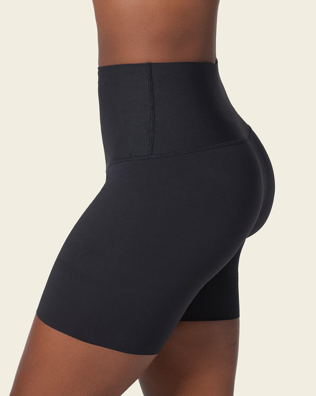 Moderate compression high-waisted shaper slip short