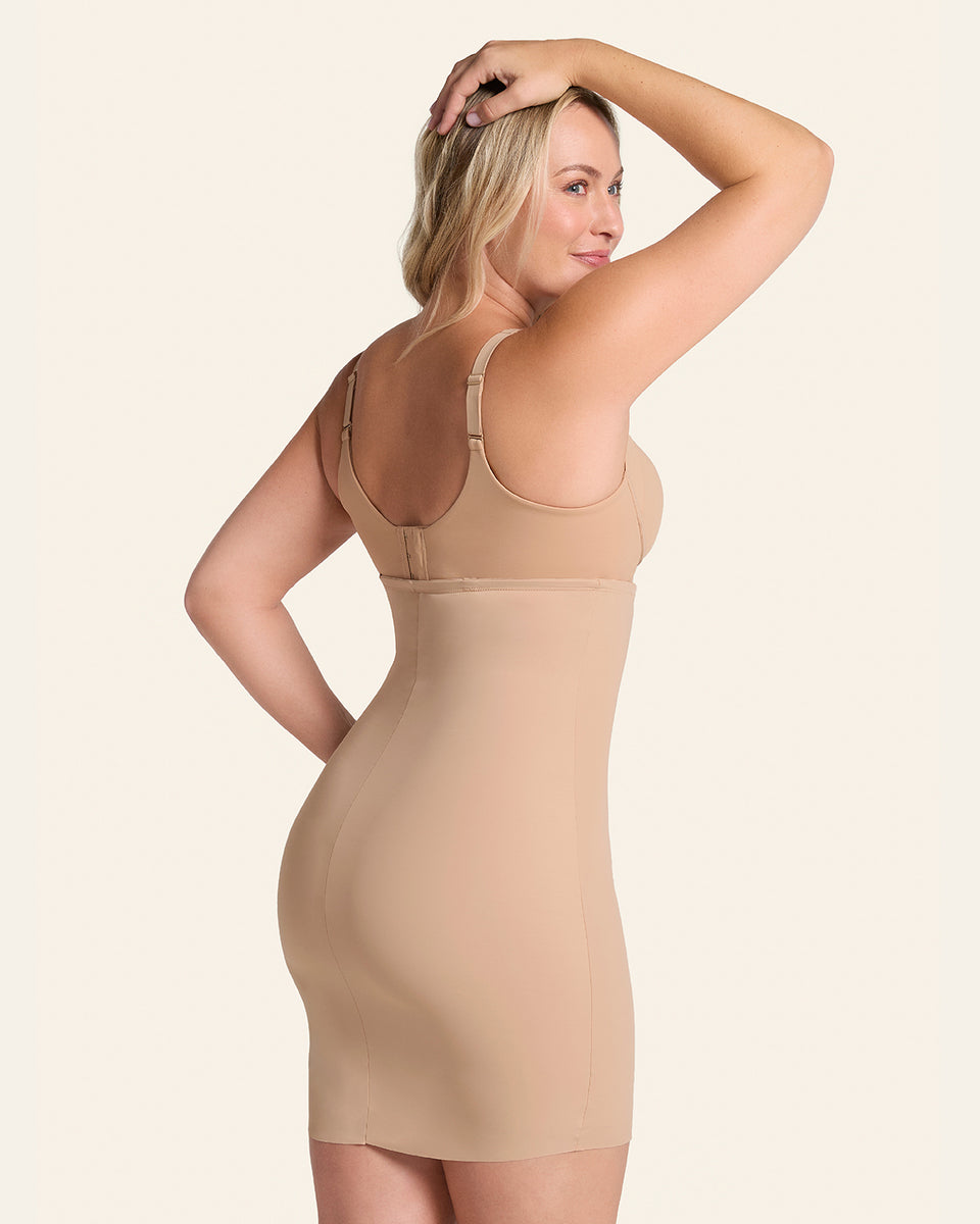 Undetectable shaping skort slip