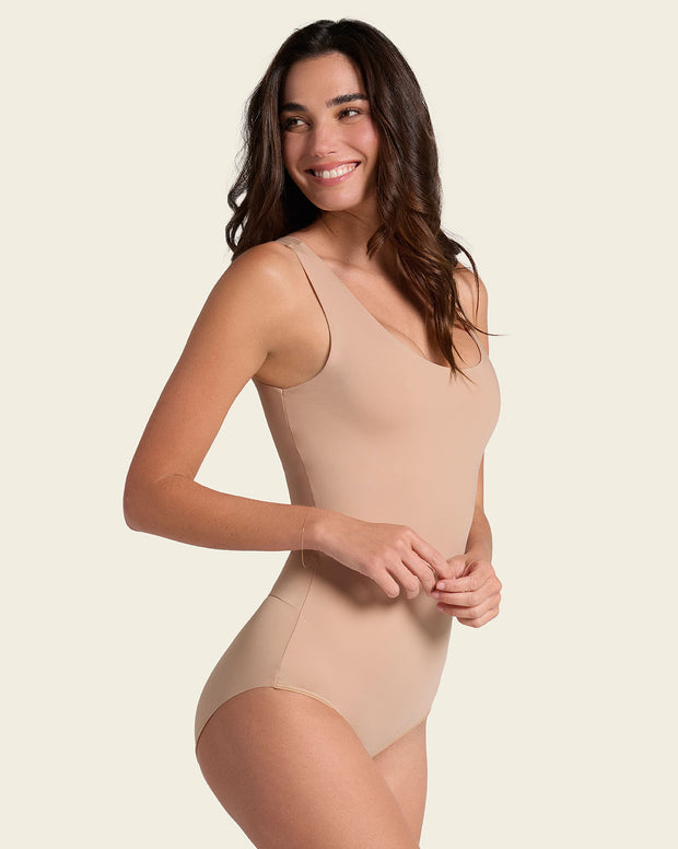 Plunge Classic Sleeveless Shaper Bodysuit
