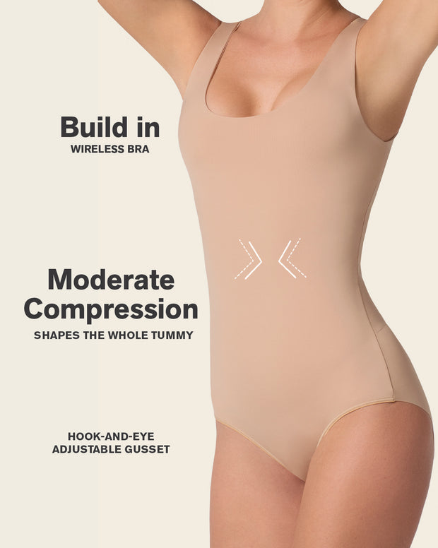 Plunge Classic Sleeveless Shaper Bodysuit