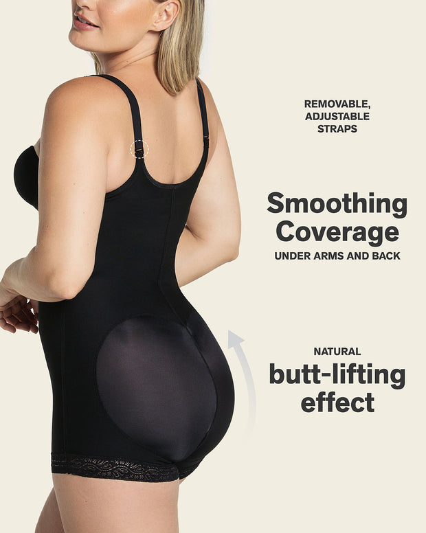 Boyshort bottom body shaper with firm compression