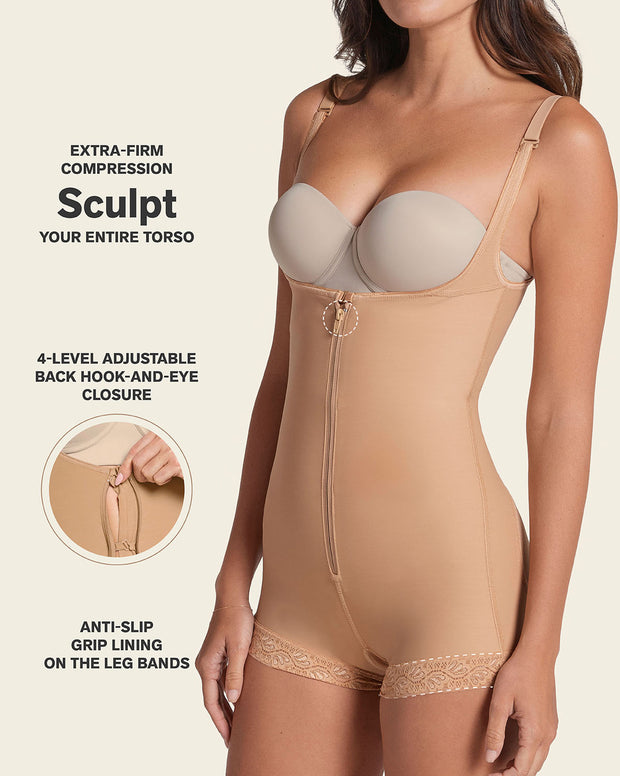 Boyshort bottom body shaper with firm compression