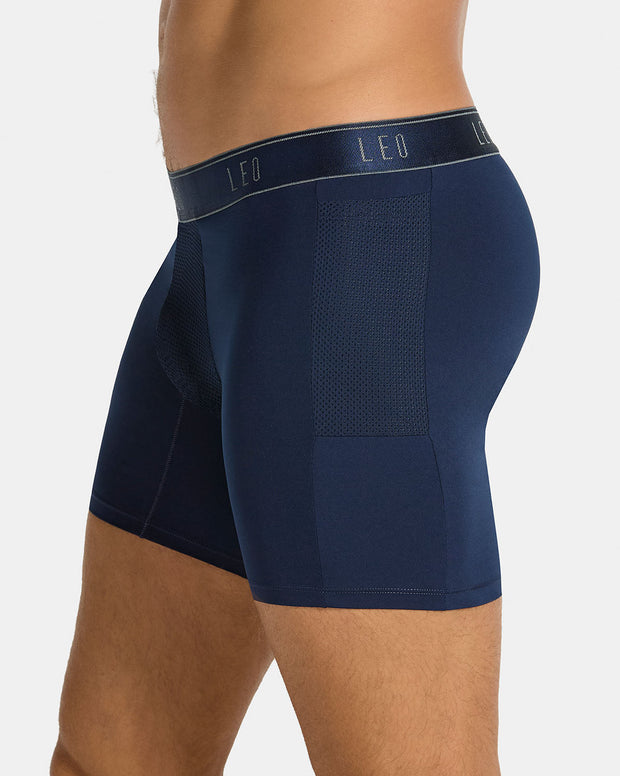 Long Athletic Boxer Brief with Side Pocket