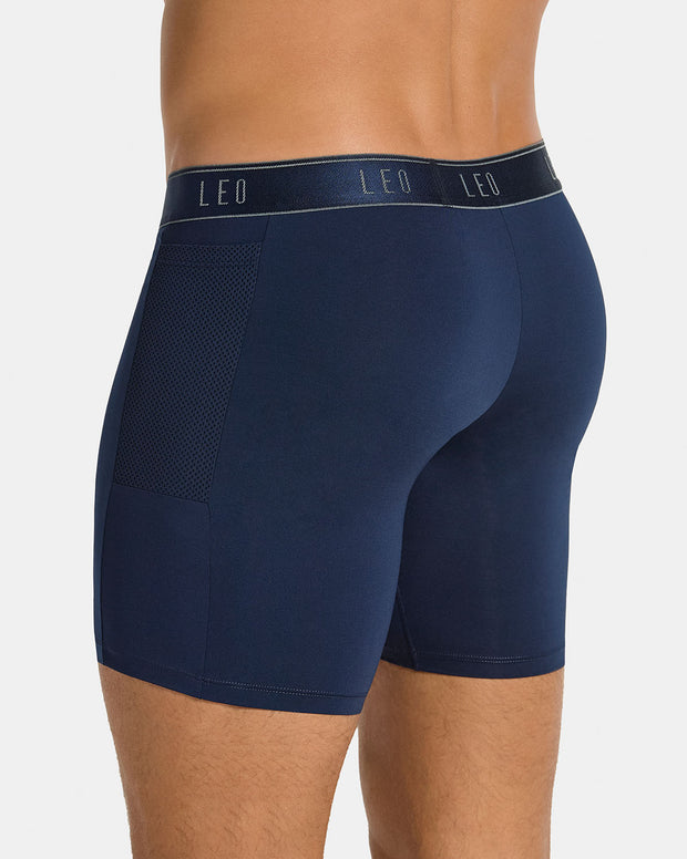 3-Pack Long Athletic Boxer Briefs