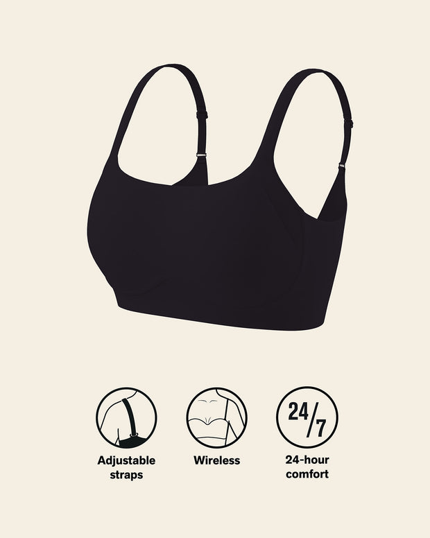 Everyday wireless support bra