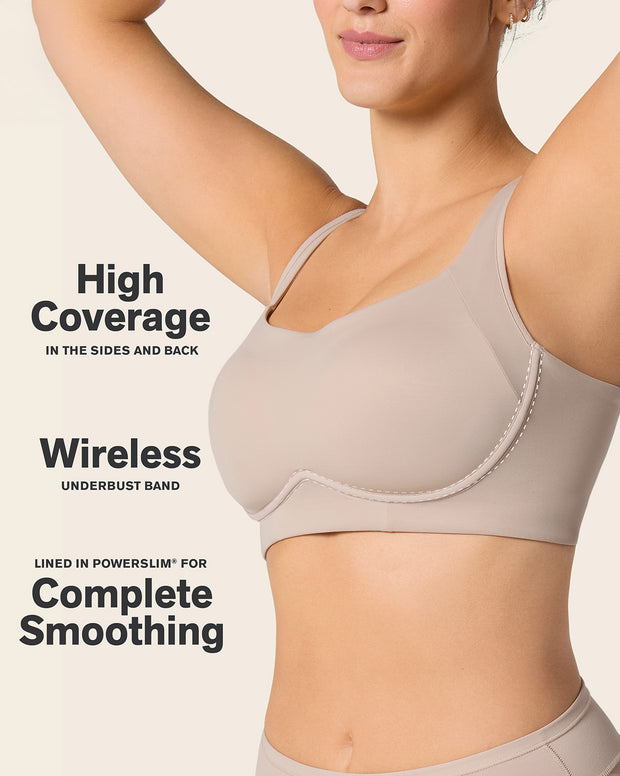 Everyday wireless support bra