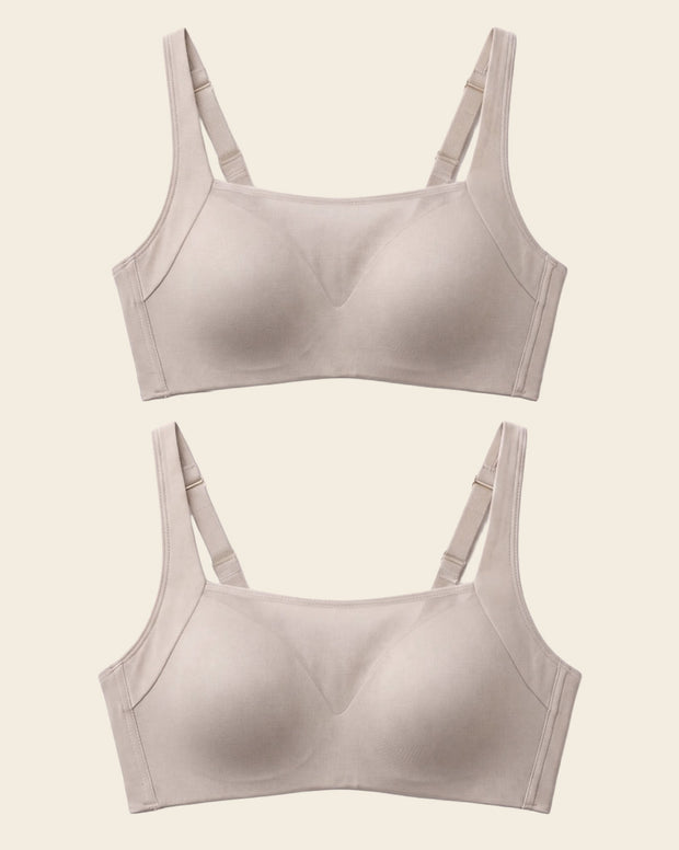 Mesh front contouring bra