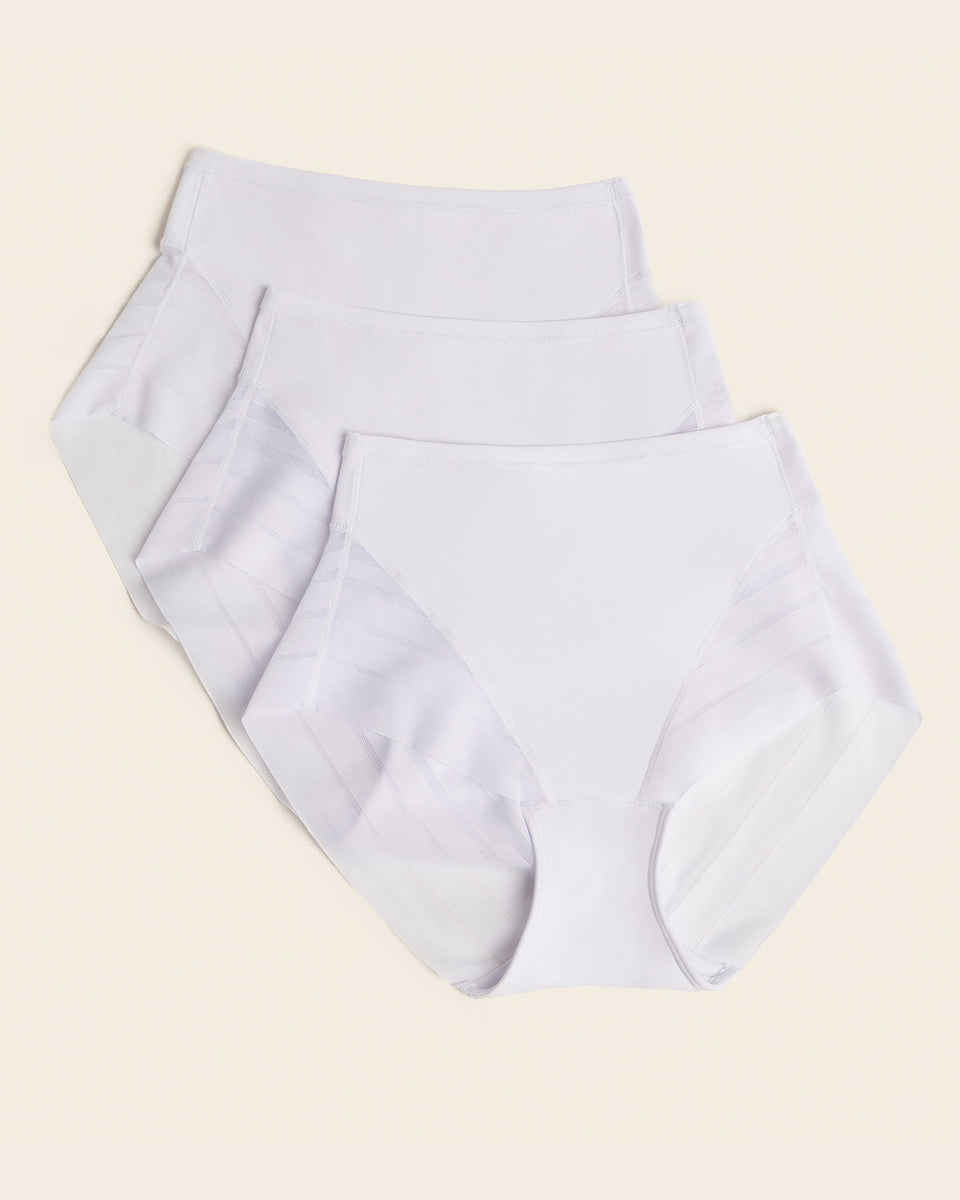 Lace stripe undetectable classic shaper panty