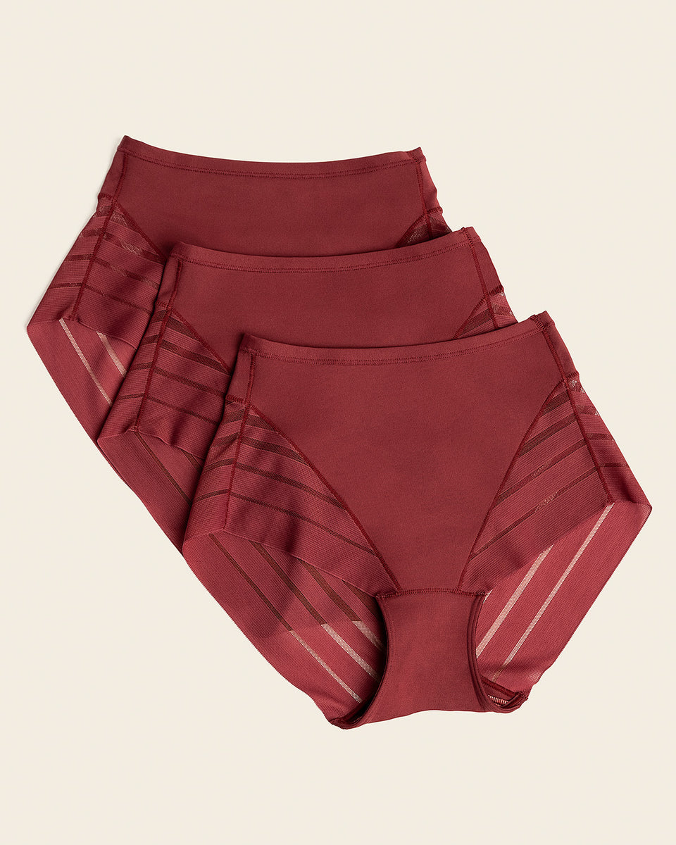 Lace stripe undetectable classic shaper panty