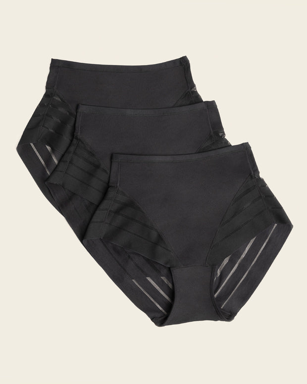 Lace stripe undetectable classic shaper panty