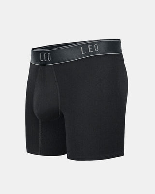 Mid-length boxer brief with ergonomic design#color_700-black