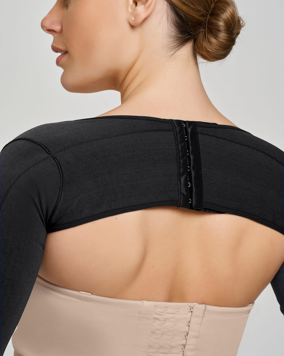 Stage 1 post-surgical long sleeve arm shaper with back closure