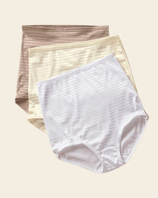 3 Full coverage classic panties#color_s06-beige-white-nude