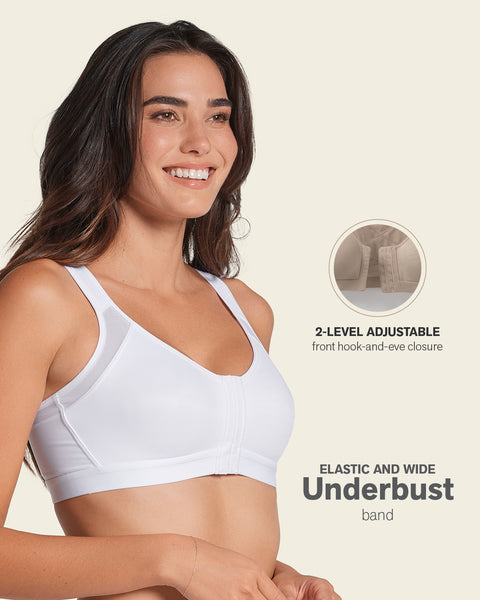 Multi/functional back support posture corrector wireless bra#color_000-white