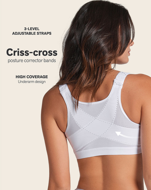 Multi/functional back support posture corrector wireless bra