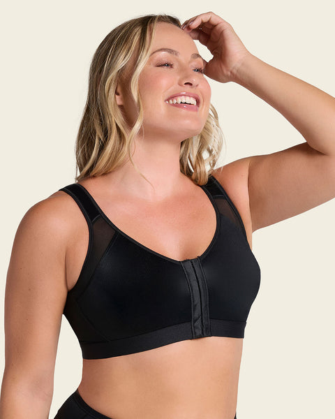 Multi/functional back support posture corrector wireless bra#color_700-black