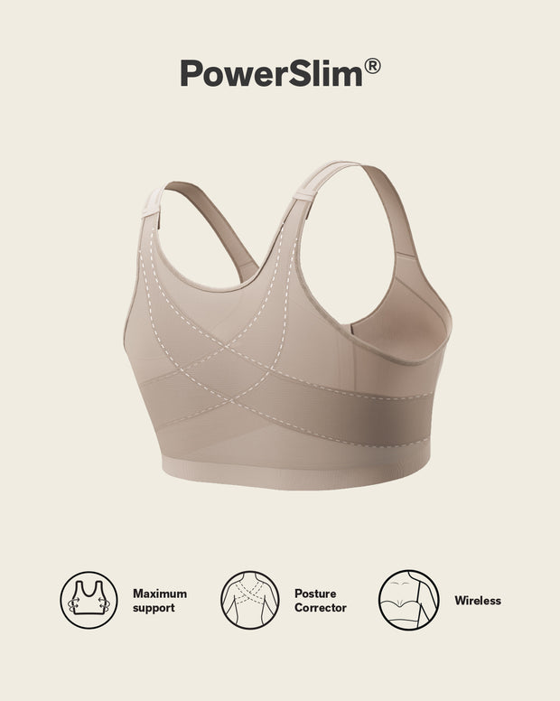 Multi/functional back support posture corrector wireless bra