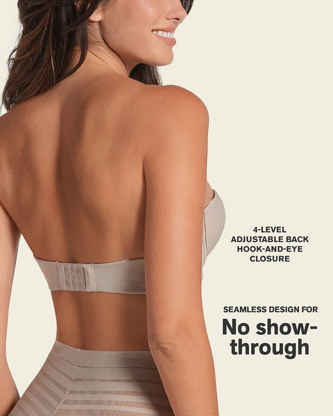 Double push-up strapless petite bra#color_802-nude