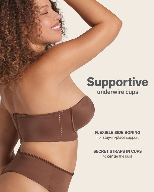 Bra 360: strapless longline contouring bra
