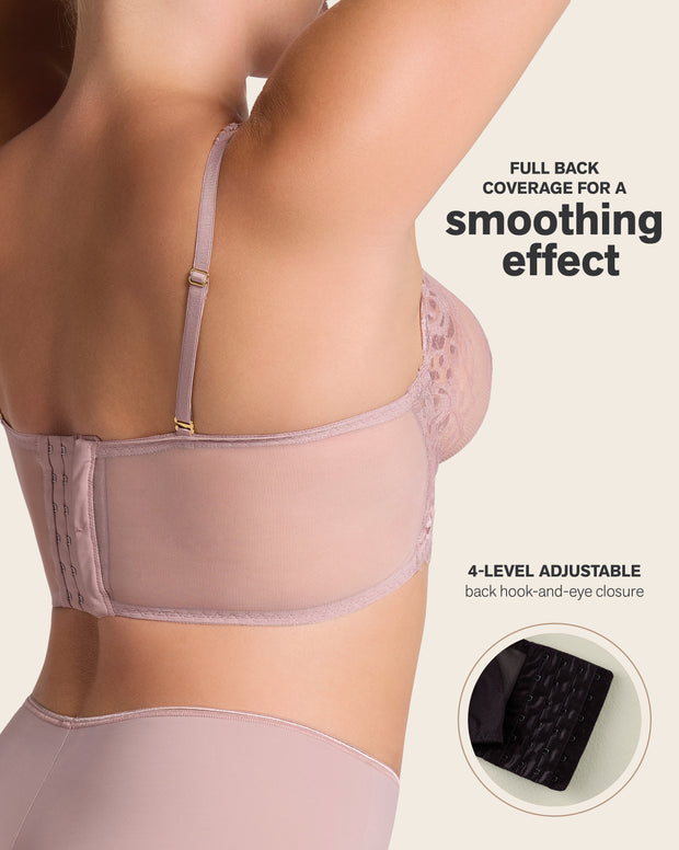 Milan sheer lace bustier bralette with underwire