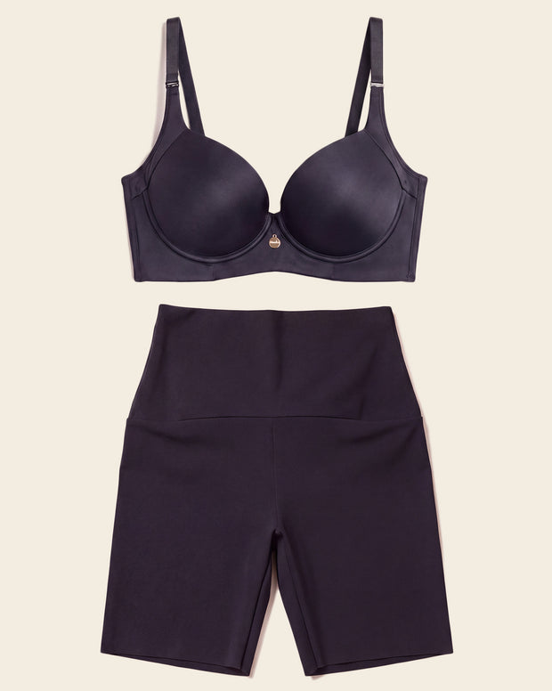 High Profile Bra & PowerStay Short in Black