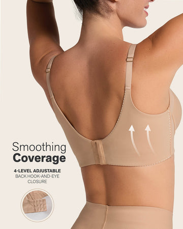 High profile back smoothing bra with soft full coverage cups#color_801-golden-beige