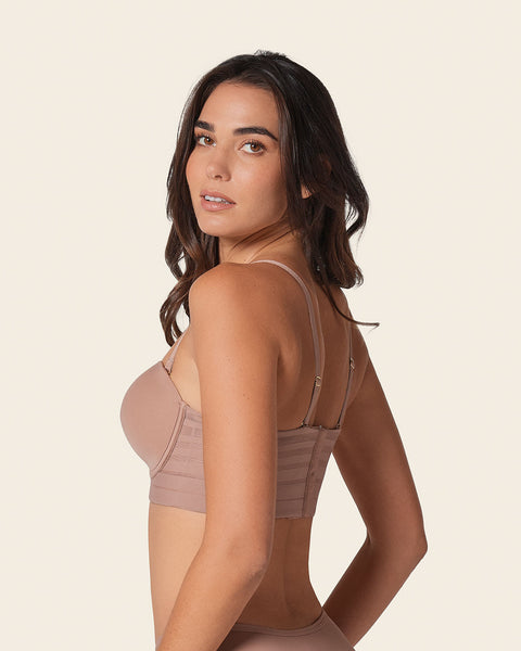 Splendid strapless bra with underwire#color_857-brown