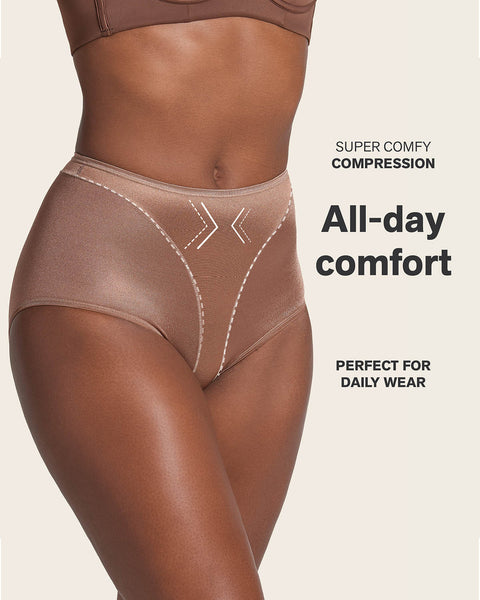 High-cut panty shaper#color_831-brown