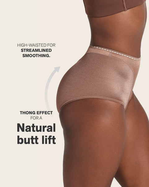 High-cut panty shaper#color_831-brown