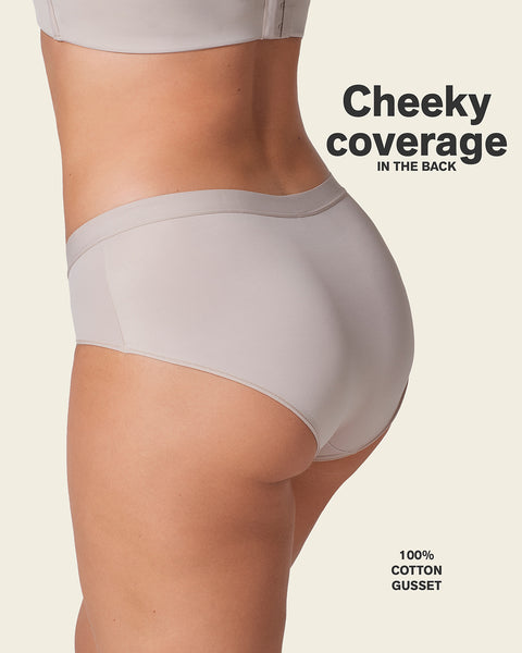Semi low-rise smooth hiphugger panty#color_802-nude
