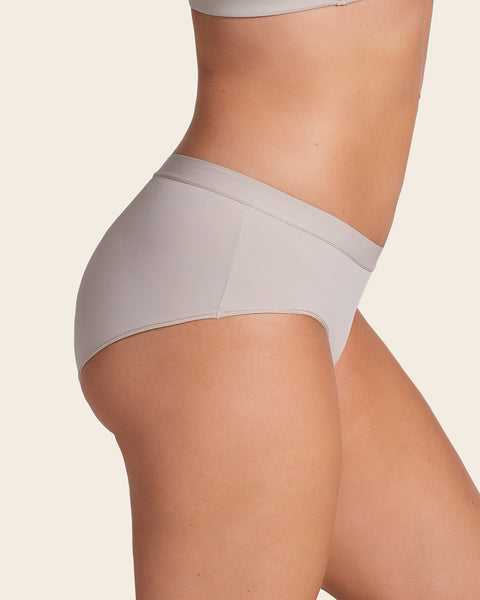 Semi low-rise smooth hiphugger panty#color_802-nude