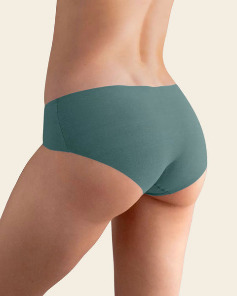 No Ride-Up Seamless Hiphugger Panty#color_b25-pine-green