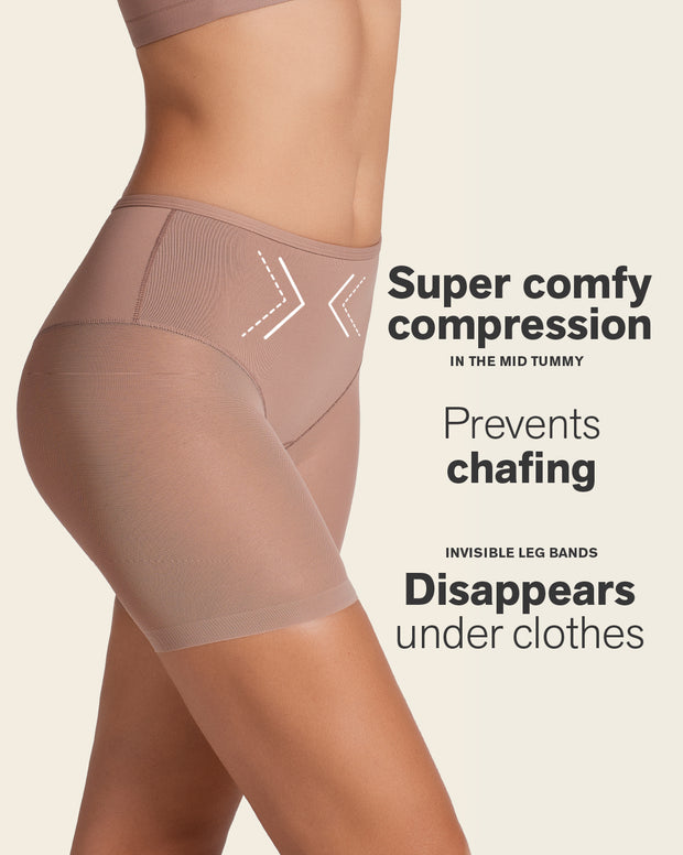 Truly undetectable sheer shaper short