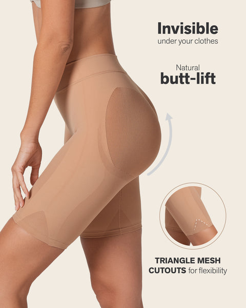 Well-rounded invisible butt lifter shaper short#color_852-soft-natural