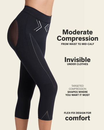 Invisible high-waisted capri shaper#color_700-black