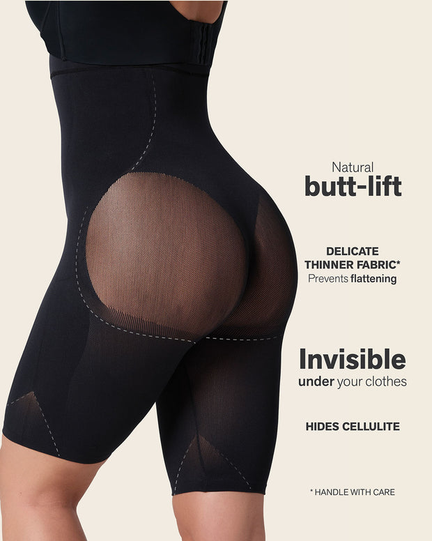 Invisible extra high-waisted shaper short