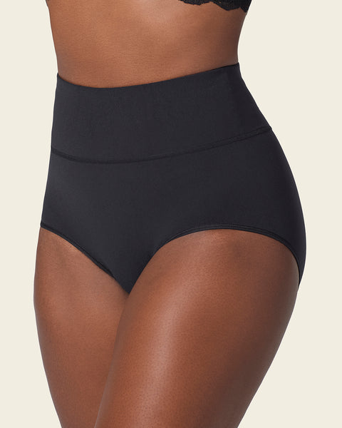 High-waisted classic smoothing brief#color_700-black