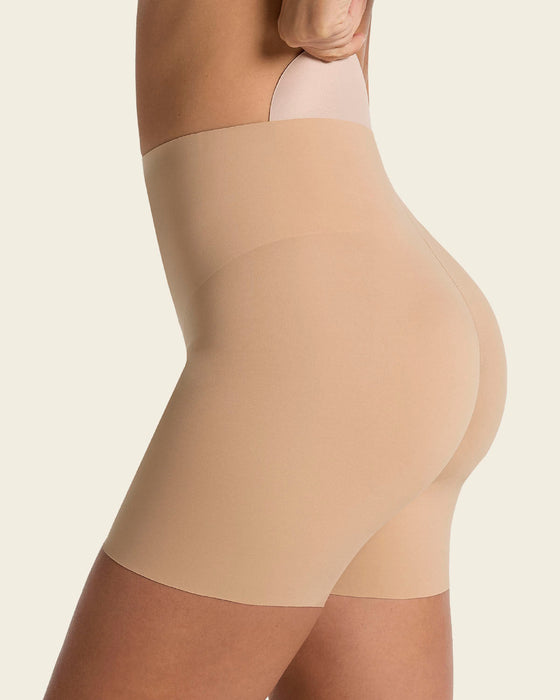 Undetectable padded butt lifter shaper short#color_801-golden-beige