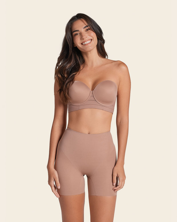 Undetectable padded butt lifter shaper short