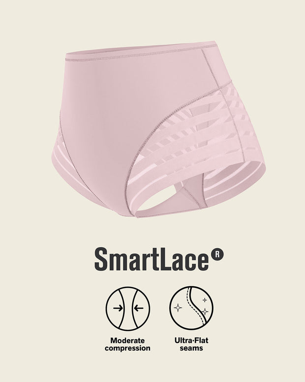 Lace stripe undetectable classic shaper panty