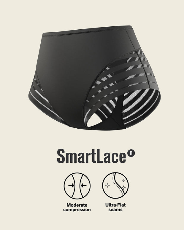2-Pack Stripe Undetectable Lace Classic Shaper Panties