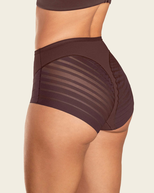 Lace stripe undetectable classic shaper panty